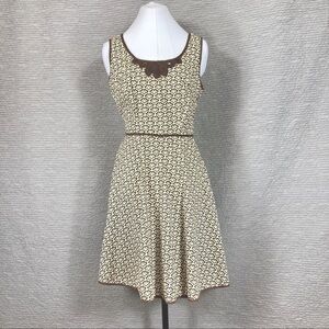 Retro Cotton Sundress Keyhole Back 50s Pin Up Bold Rockabilly M